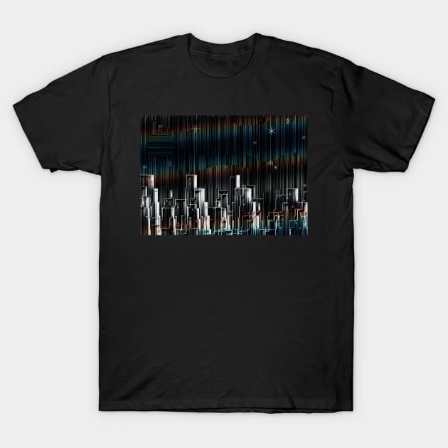 Abstract city silhouettes T-Shirt by rolffimages